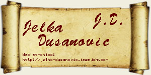Jelka Dušanović vizit kartica